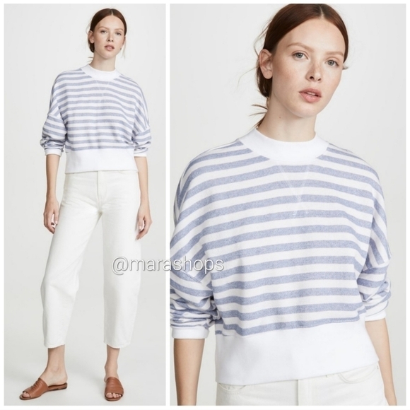FRAME Drop Shoulder Crew Sweater - Picture 1 of 6